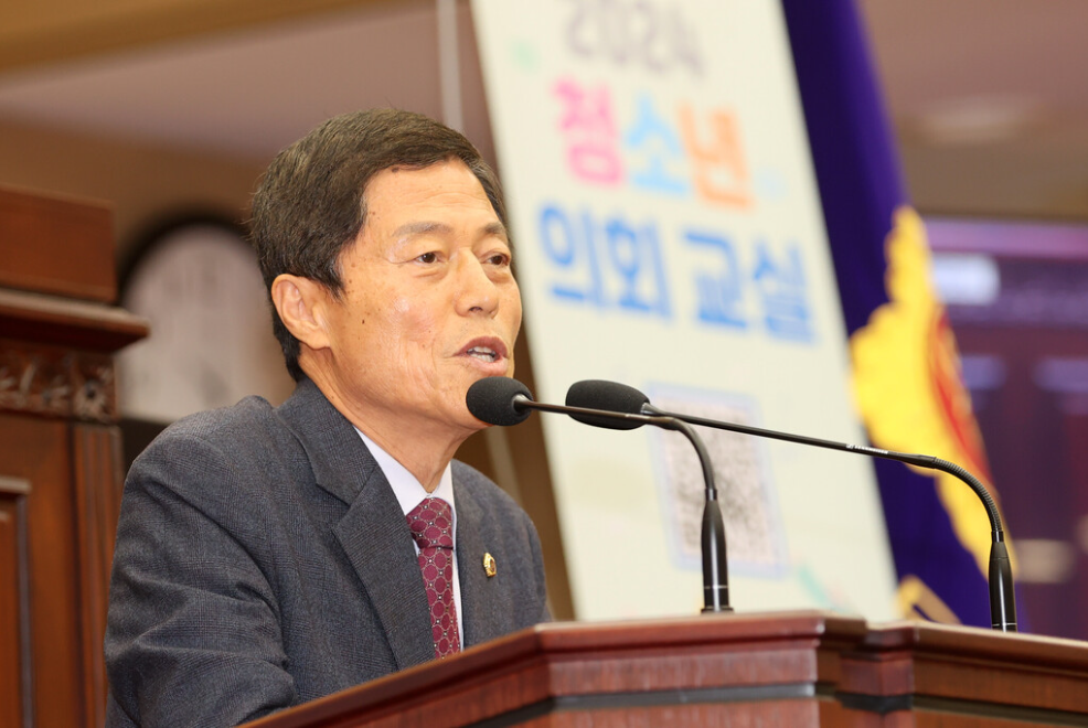 김현문 의원, 율량초 청소년의회교실 참여 - 2