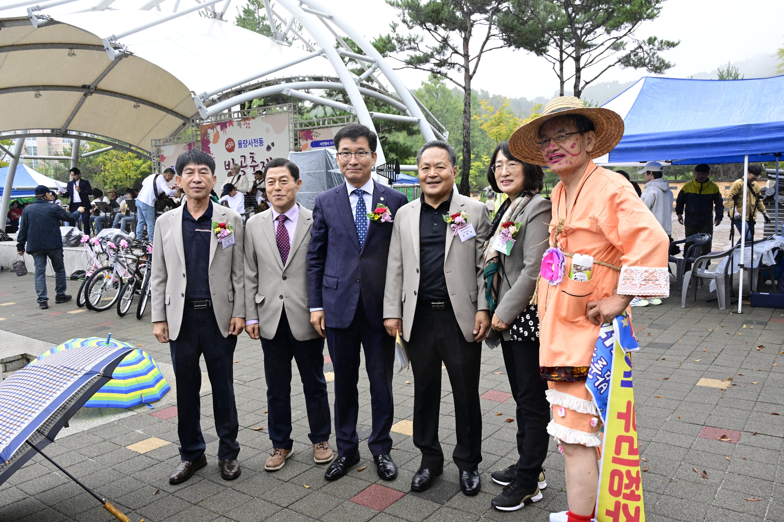 김현문, 율량사천동 밤골축제 참석 - 2