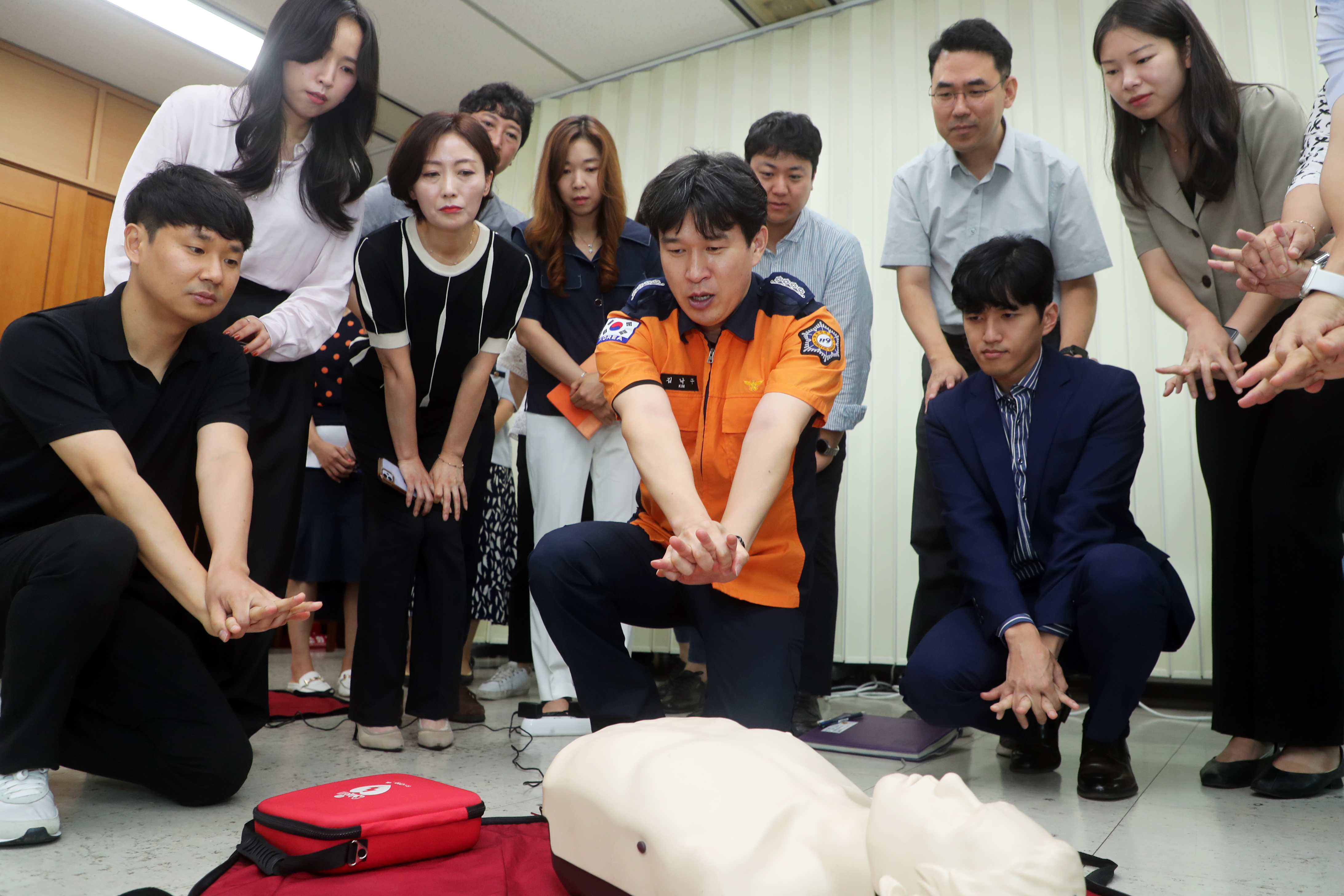 충북도의회 직원 심폐소생술 및 소방안전교육 - 1